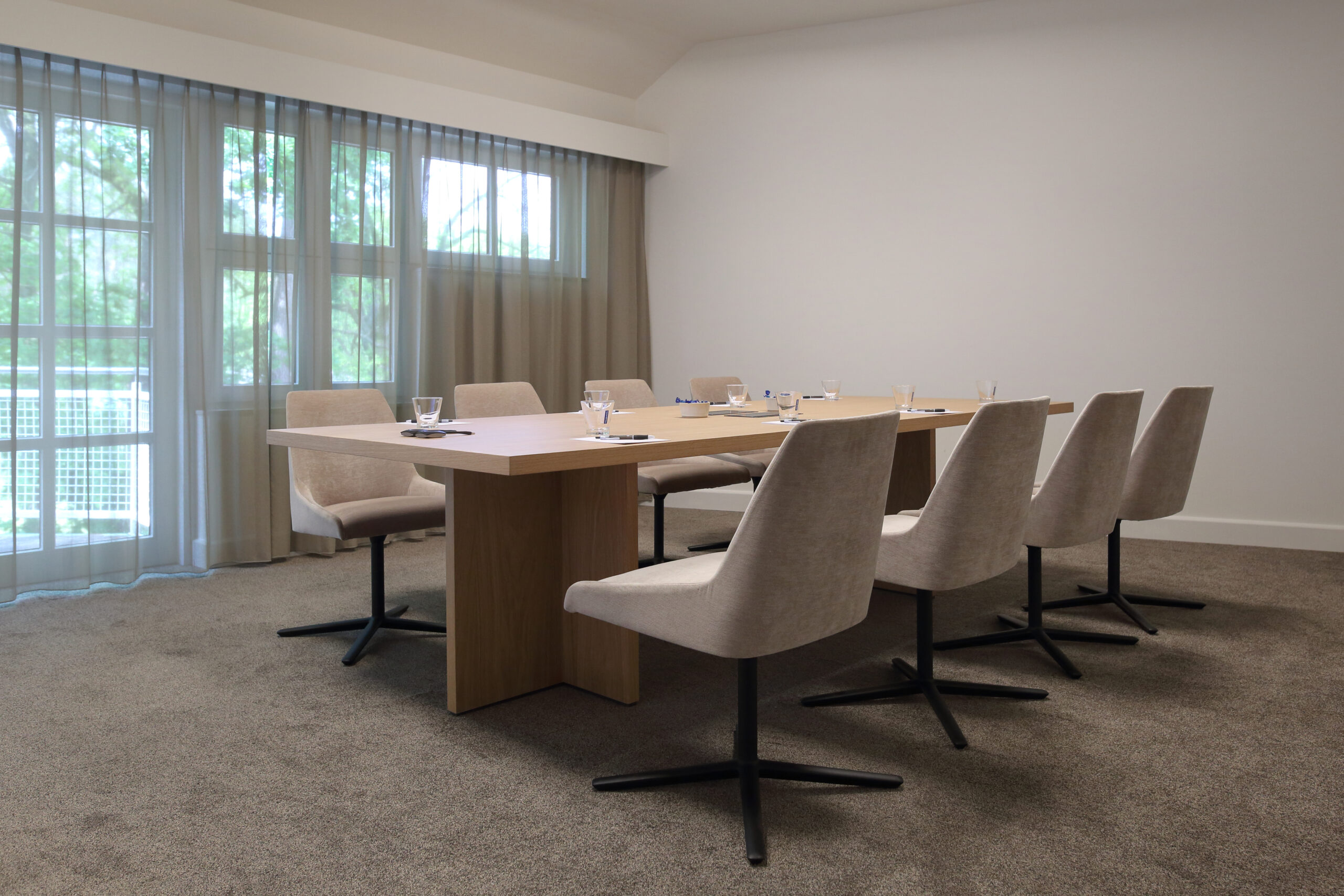 Meeting setup in Corsendonk Hooge Heyde's Kaboch room