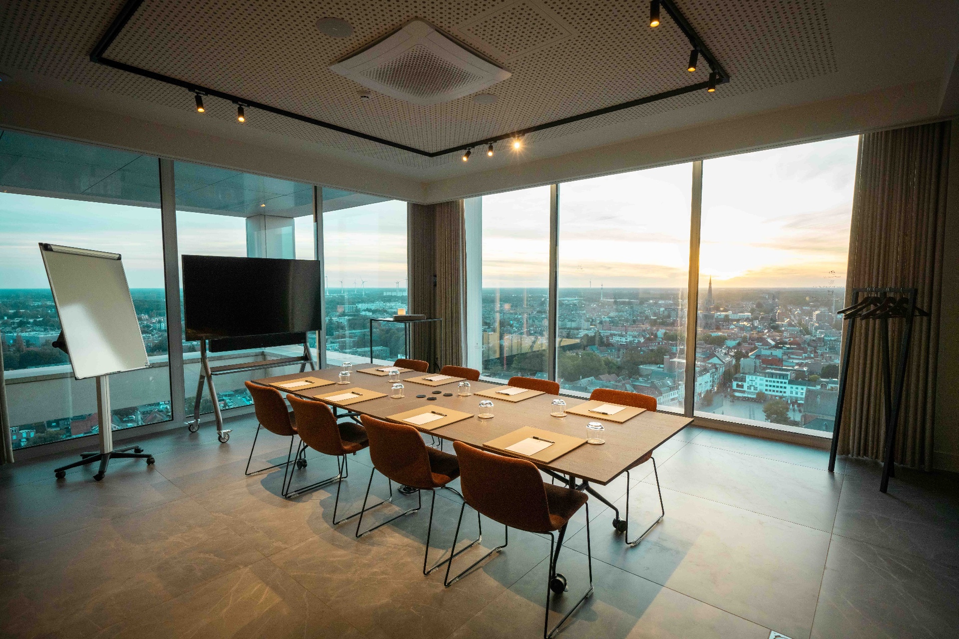 Attractive boardroom with panoramic views