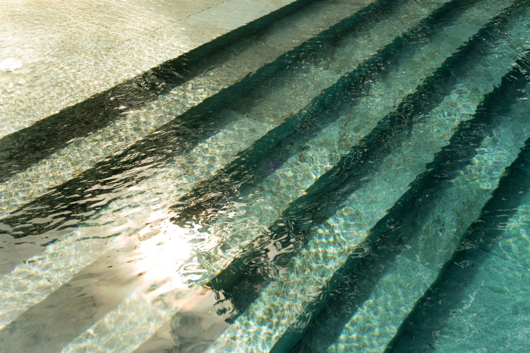 Pool detail in warm sunlight