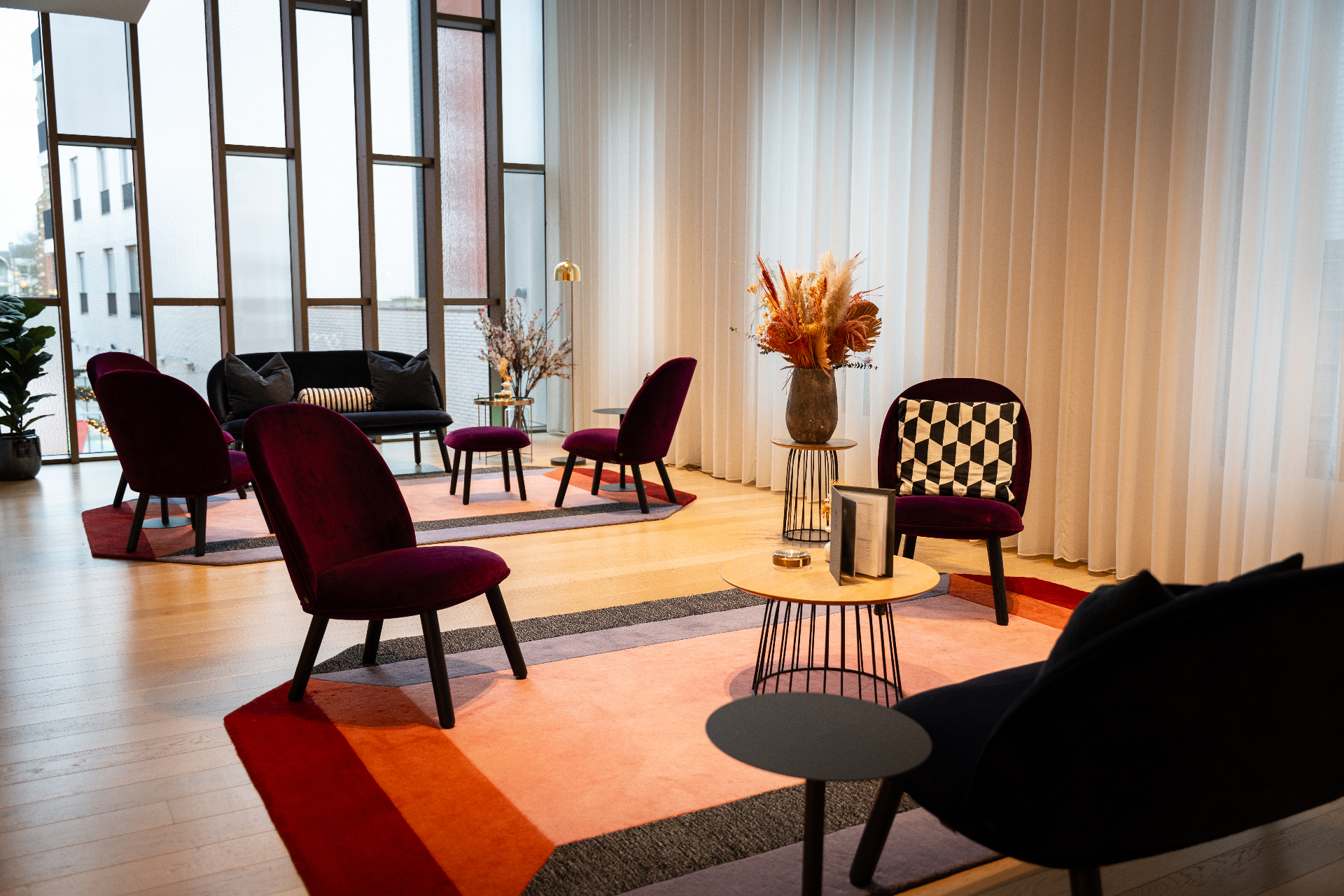 Atmospheric lounge in Corsendonk Turnova