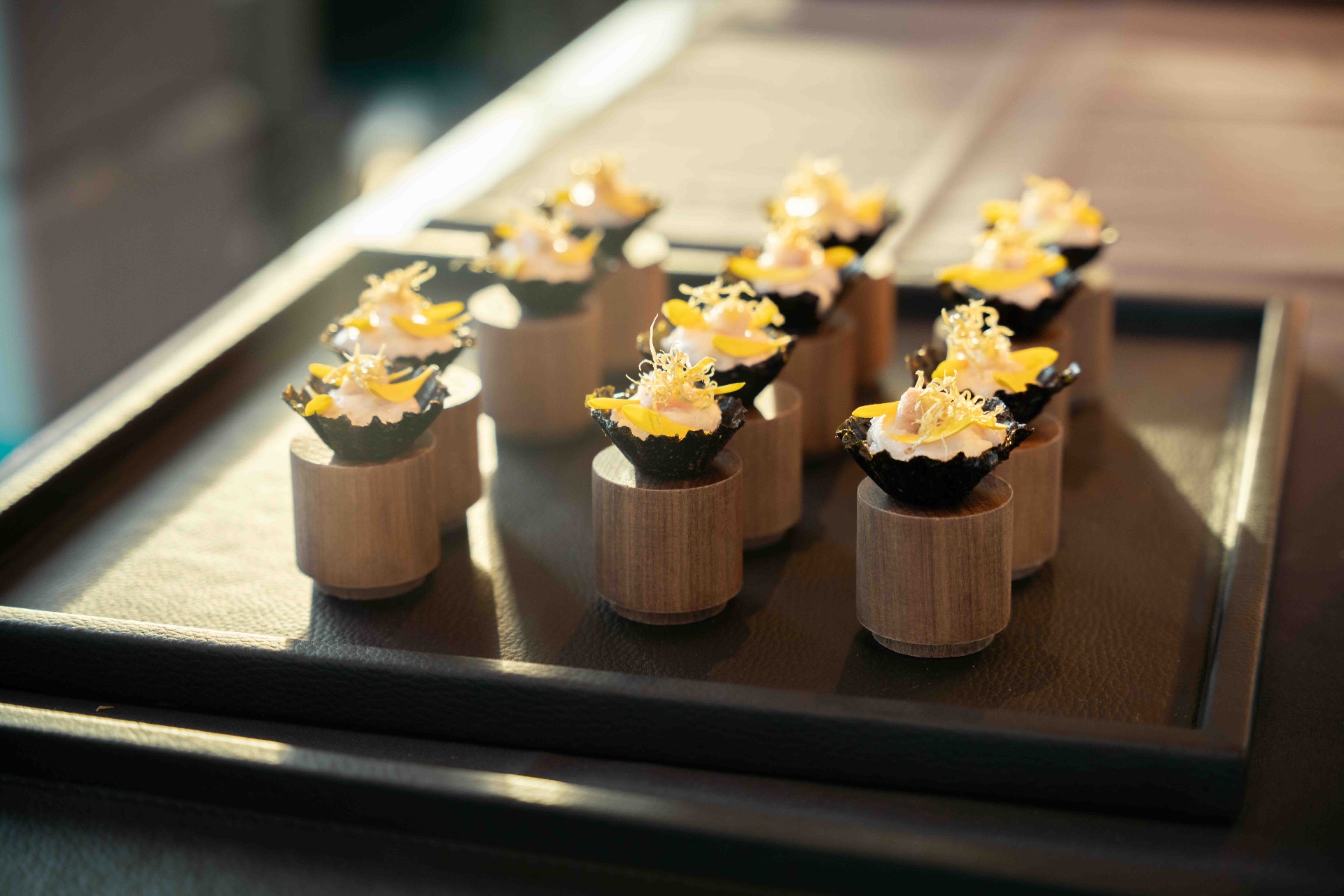 Refined snacks during an event at Sky Venue